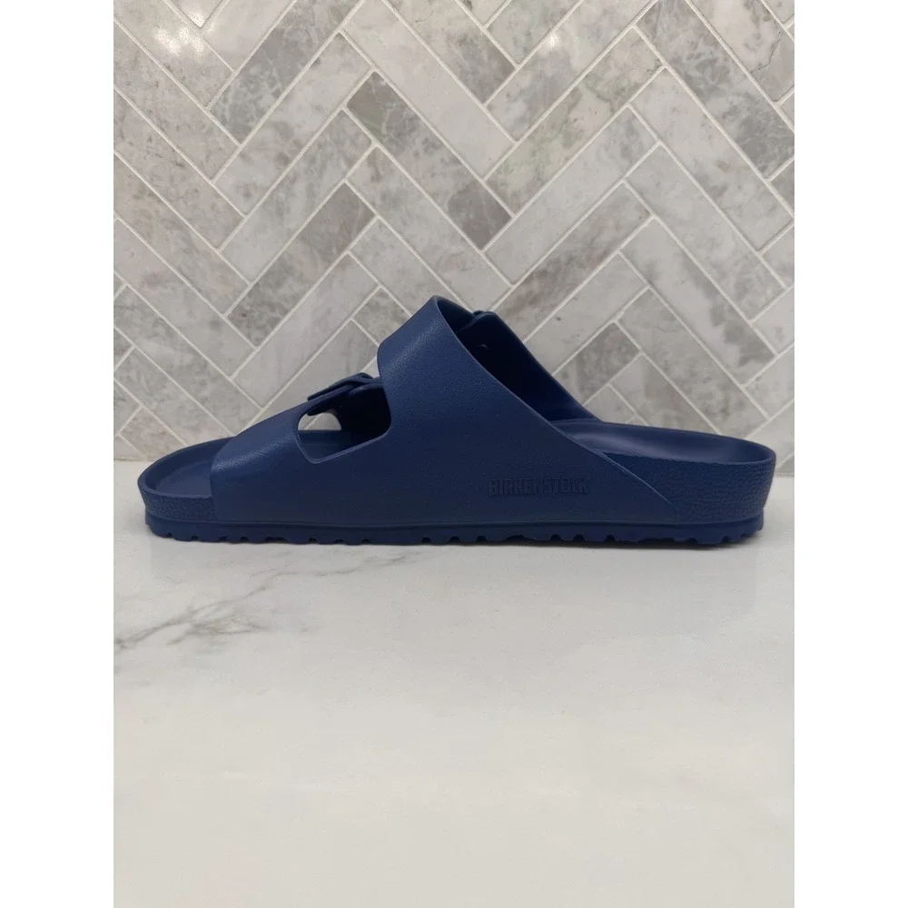 Birkenstock Arizona Essentials EVA Sandals Mens 10 43 Navy Blue Slip On Slides